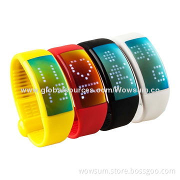 Pedometer watch with LED touchscreen and APP